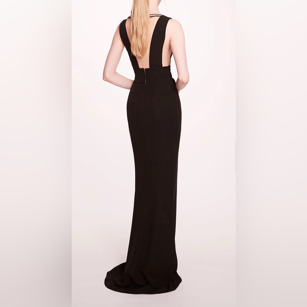 MARCHESA***Jewel Embellished Black Evening Gown***US 14,16 $895 - Picture 4 of 5